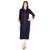 blue printed rayon kurti