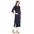 blue printed rayon kurti