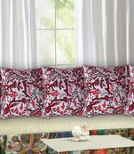 Texstylers 100% Cotton 16x16 Inches Assorted kantha work Embroidery Cushion cover(Pack of 5)