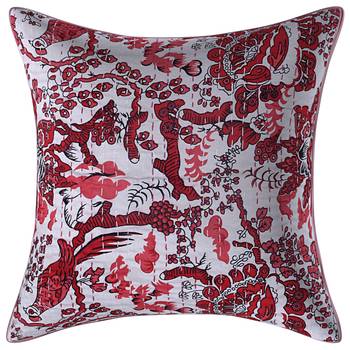 Texstylers 100% Cotton 16x16 Inches Assorted kantha work Embroidery Cushion cover(Pack of 5) 2