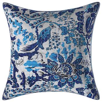 Texstylers 100% Cotton 16x16 Inches Assorted kantha work Embroidery Cushion cover(Pack of 5) 1