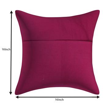 Texstylers 100% Cotton 16x16 Inches Assorted kantha work Embroidery Cushion cover(Pack of 5) 2