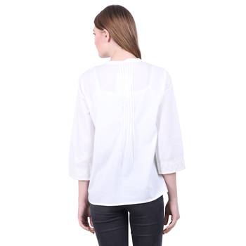 Off-white embroidered blended cotton cotton-tops 4