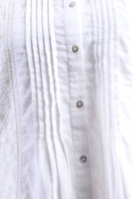 Off-white embroidered blended cotton cotton-tops 5