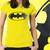 BatWomen Girls Foil Tshirt at Offer, Womens Black Special Effect T-shirt