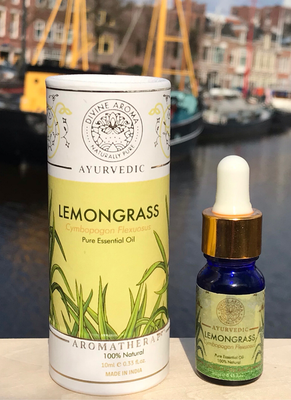 Divine Aroma Lemongrass Essential Oil | 100% Pure & Natural | For Skin, Hair, Repelling Insect | 10ml 2