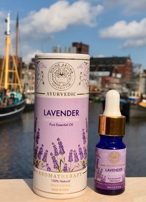 Divine Aroma Lavender Essential oil| 100% Pure & Natural | For Acne, Scars, Hair Growth, Stress, Sleep |10 ml 2