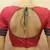 Pink embroidered chanderi silk blouse