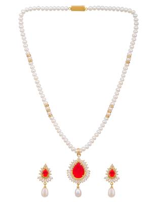 White pearl necklace-sets 1