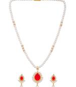 White pearl necklace-sets