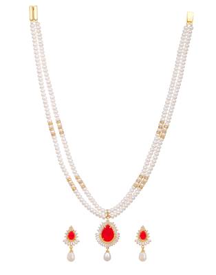 White pearl necklace-sets 1