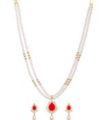 White pearl necklace-sets