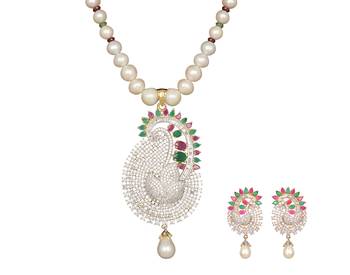 White pearl necklace-sets 1