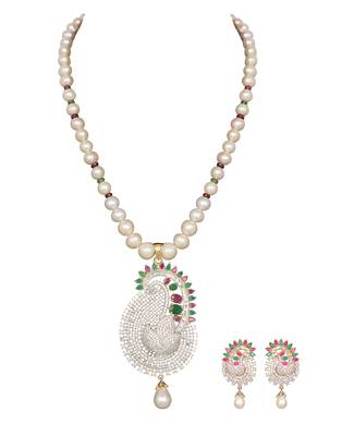 White pearl necklace-sets 4