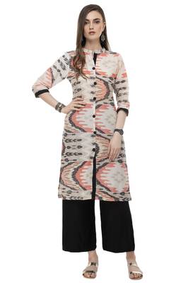 Rishaga Multicolor printed cotton multicolor-kurtis 1