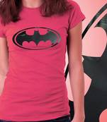 BatWomen Girls Foil Tshirt at Offer, Womens Black Special Effect T-shirt
