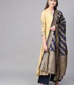 Pinksky Beige woven viscose kurtas-and-kurtis