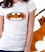 BatWomen Girls Foil Tshirt at Offer, Womens Bronze Special Effect T-shirt
