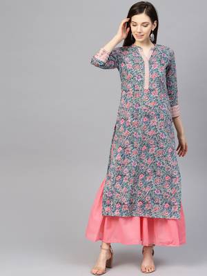 Pinksky Green woven cotton kurtas-and-kurtis 1