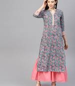Pinksky Green woven cotton kurtas-and-kurtis