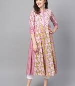 Pinksky White  woven cotton kurtas-and-kurtis