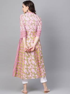Pinksky White  woven cotton kurtas-and-kurtis 2