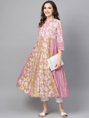 Pinksky White  woven cotton kurtas-and-kurtis 4