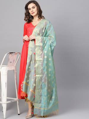 Pinksky Coral woven viscose kurtas-and-kurtis 4