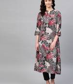 Pinksky Grey woven cotton kurtas-and-kurtis