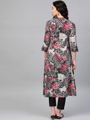 Pinksky Grey woven cotton kurtas-and-kurtis 2