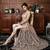 Beige embroidered net salwar