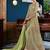 Green embroidered net salwar