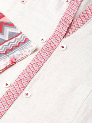 Pinksky Off-white woven cotton kurtas-and-kurtis 5