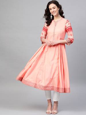 Pinksky Pink woven cotton kurtas-and-kurtis 1