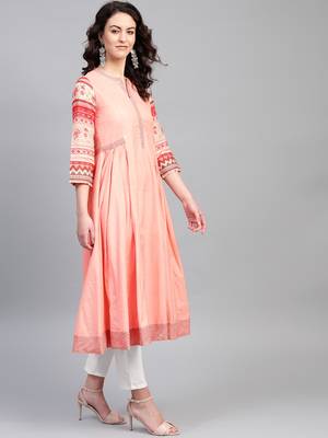 Pinksky Pink woven cotton kurtas-and-kurtis 4