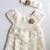 White hand woven wool kids-frocks