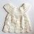 White hand woven wool kids-frocks