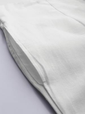 White plain cotton trousers 4