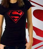 Superhero Girls Foil T-shirt at Offer, Womens Red Special Effect Tshirt
