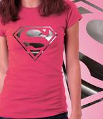 Superhero Girls Foil T-shirt at Offer, Womens Silver Special Effect Tshirt