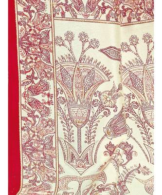 Cream Woven art silk saree with blouse 3