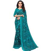 black Woven Brasso saree with blouse