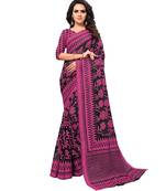 black Woven Brasso saree with blouse