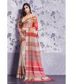 grey woven Art Silk saree with blouse