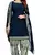 Blue printed crepe salwar