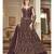Wine embroidered net salwar