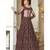 Wine embroidered net salwar