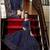 Royal blue embroidered net salwar