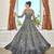 Silver embroidered net salwar