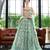 Green embroidered net salwar
